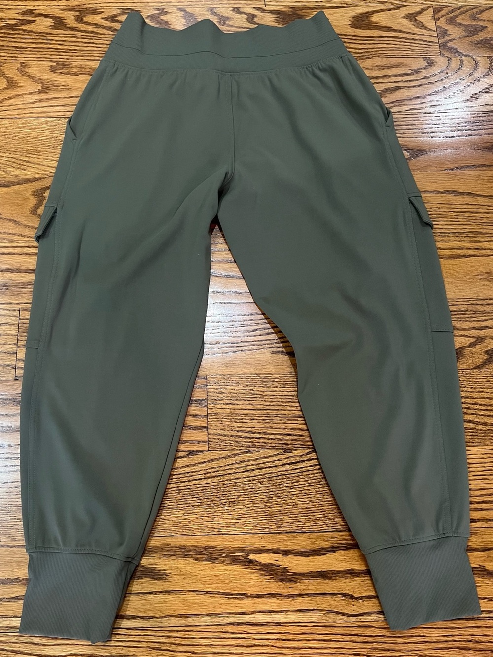 Athleta Venice High Rise Cargo Jogger Sz M Moss Sculptek Light All-way Stretch - Picture 9 of 13